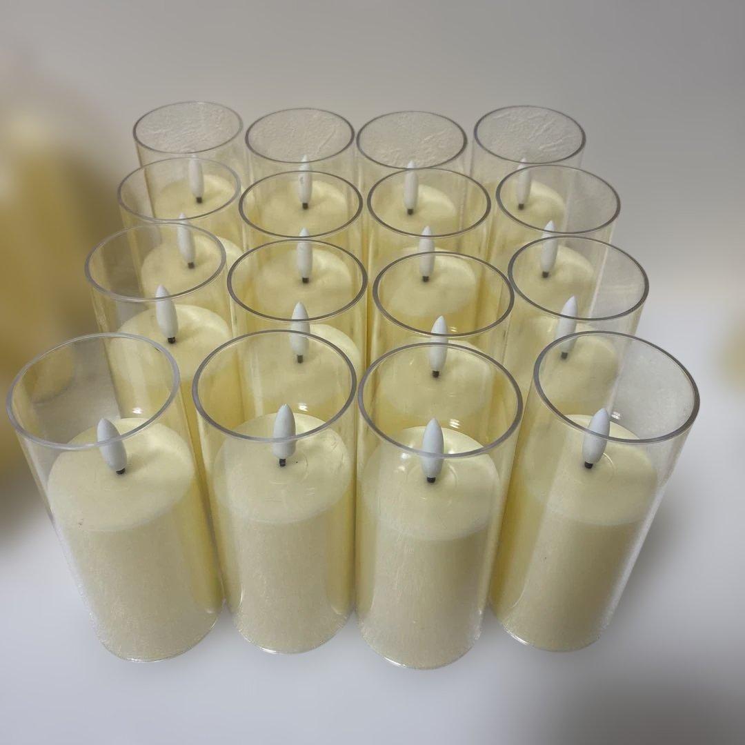 （48個）LED 円筒形 キャンドル セット