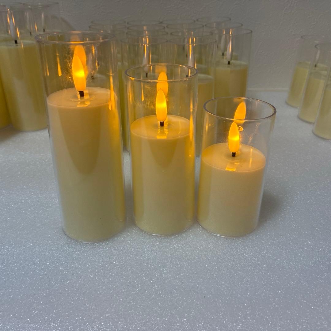 （48個）LED 円筒形 キャンドル セット