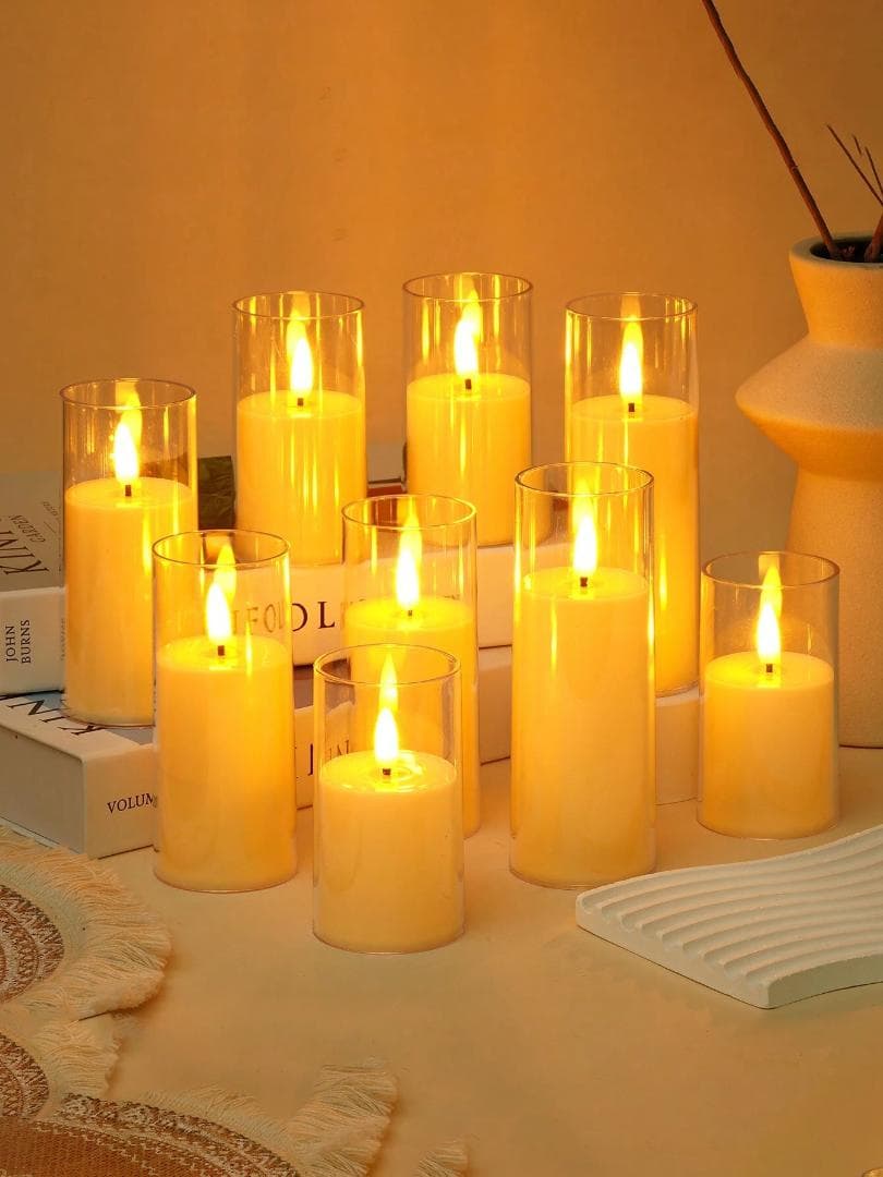 （48個）LED 円筒形 キャンドル セット