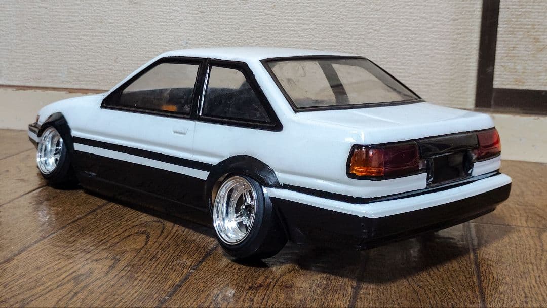 パンドラRC トヨタ AE86 2ドア トレノ パンダ 塗装済みボディ