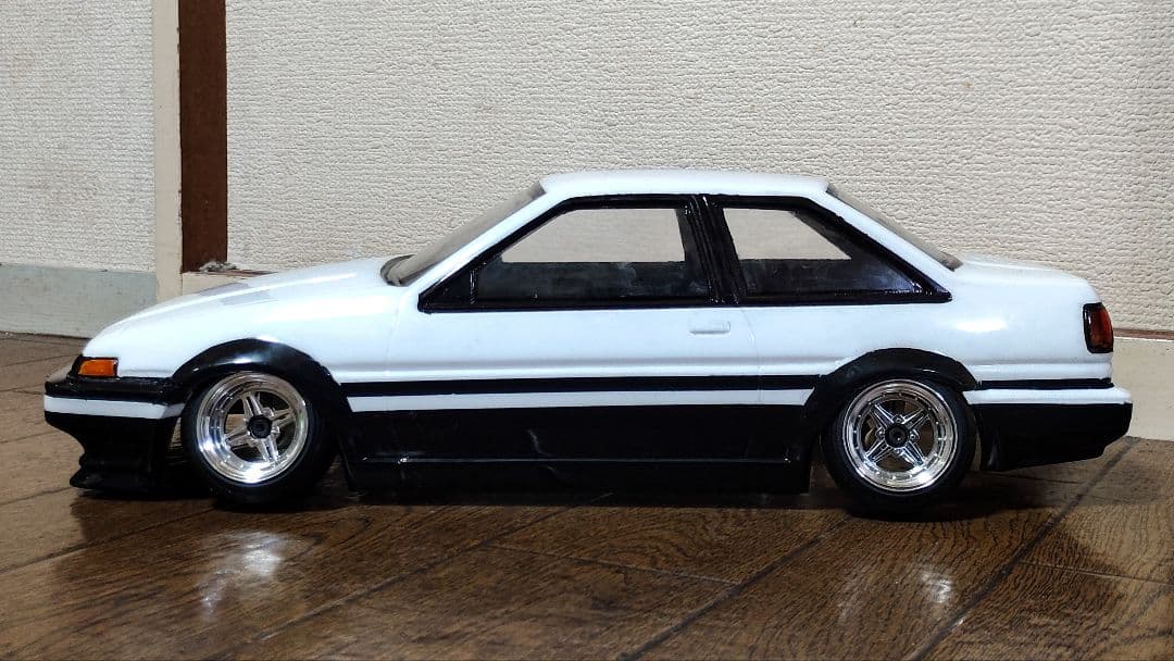 パンドラRC トヨタ AE86 2ドア トレノ パンダ 塗装済みボディ