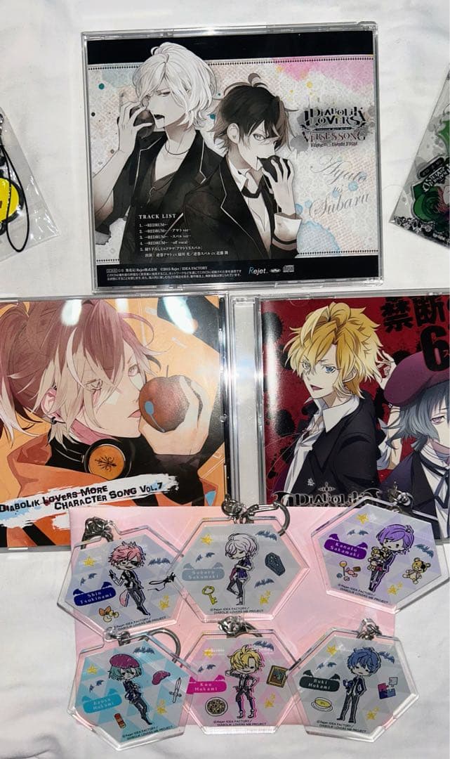 ディアボリックラバーズ アクリルキーホルダー6個セット、CD、その他グッズ