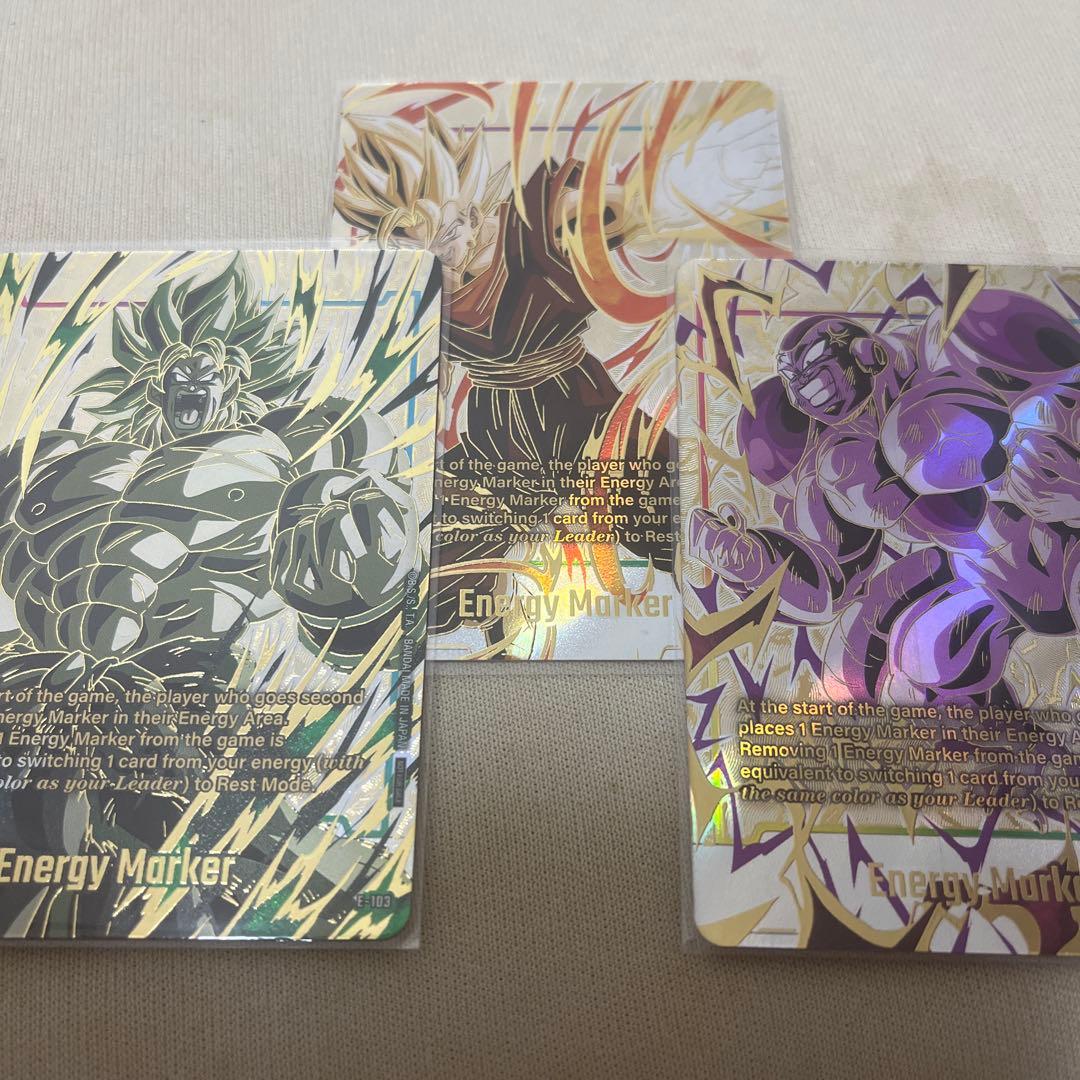 エナジーマーカー　ベジット　フリーザ　ブロリー　未開封　チャンピオンシップ