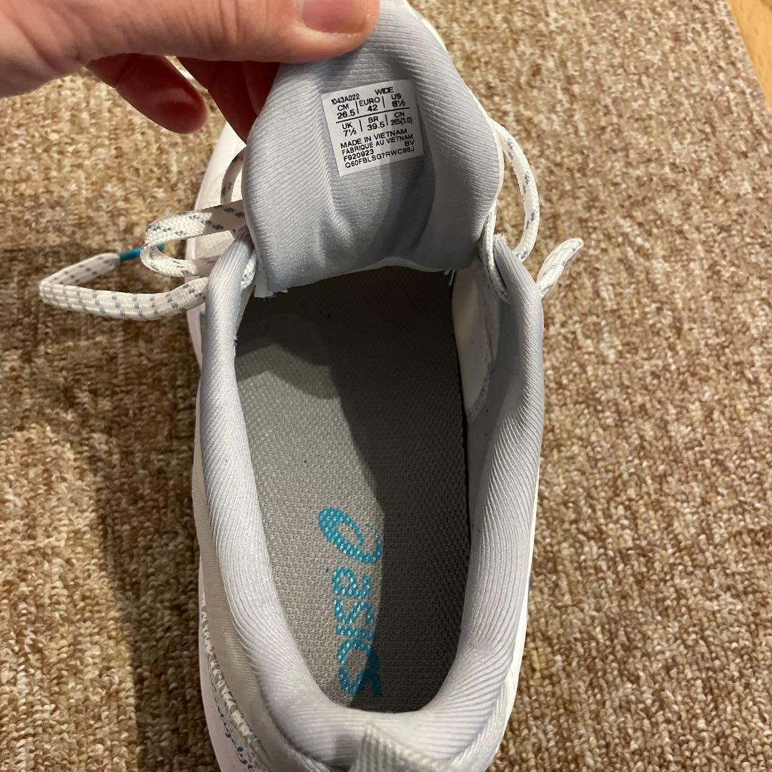 美品　asics テニスシューズ　PRESTIGELYTE5 26.5cm 幅広