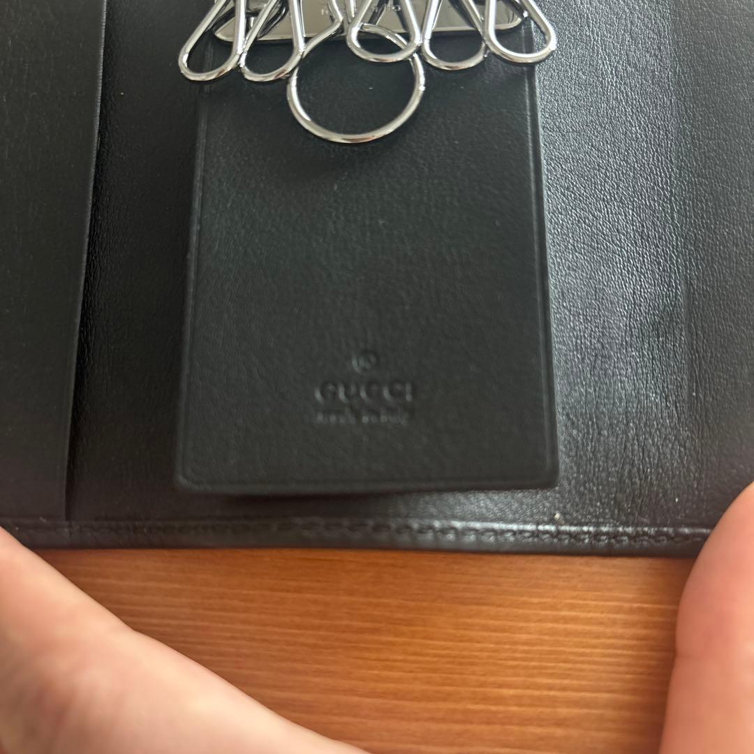 値下げ 新品未使用 GUCCI 黒 キーケース