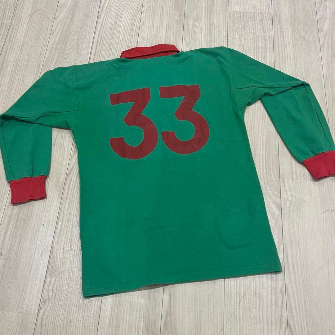 UMBRO スズキスポーツ　ラガーシャツ　日本製　レア　古着　ヴィンテージ　緑