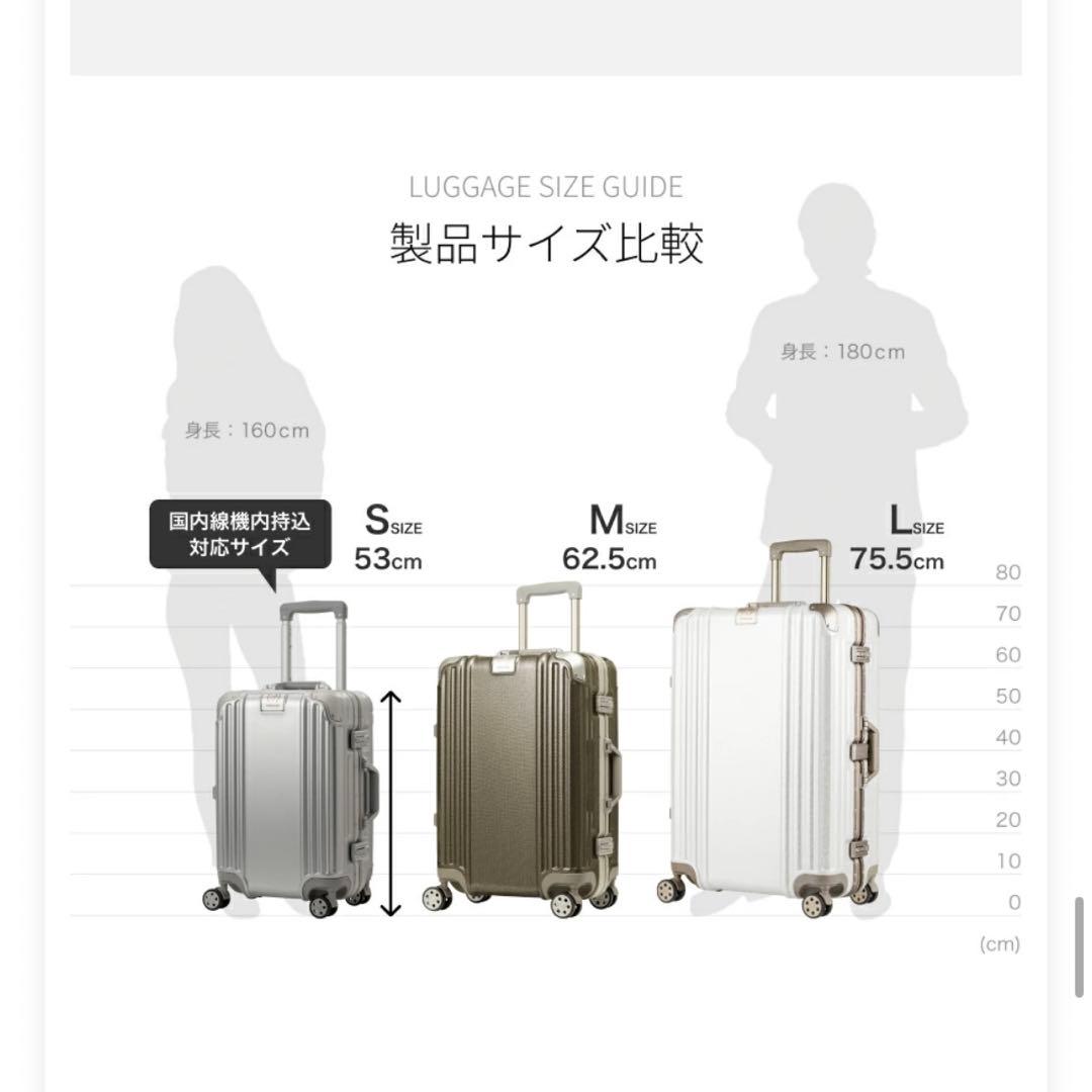 Legend Walker スーツケース M マットシルバー