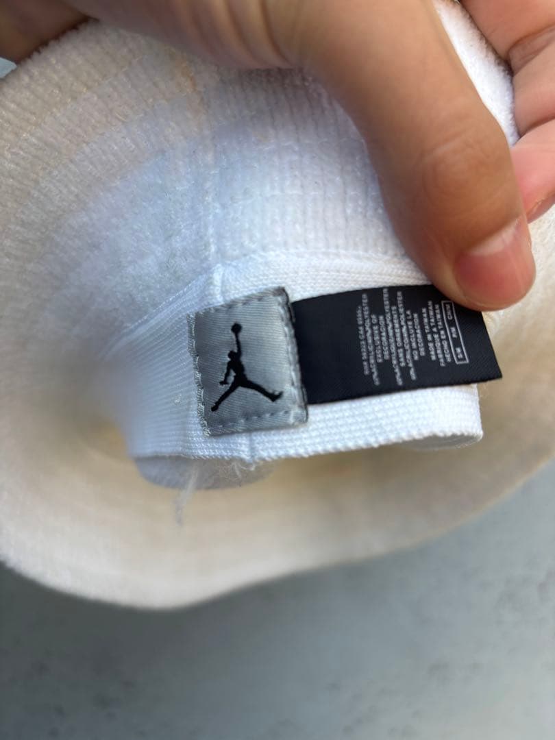 Jordan ホワイト バケットハット　90s タオル地　古着　希少