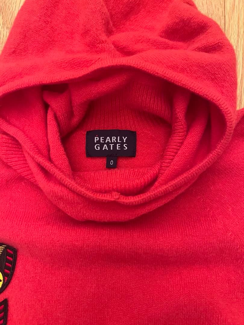 パーリーゲイツ ニット パーカー ワッペン 裏起毛 蓄熱 スカート 0 Sサイズ