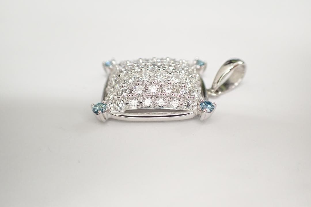 24/美品 タサキ 田崎真珠 Pt900 ダイヤ計1.34ct ペンダントトップ