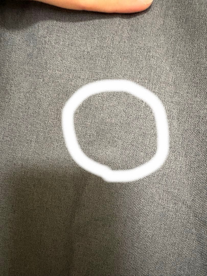 OURしなやか素材のラップ風サロペット　グレー