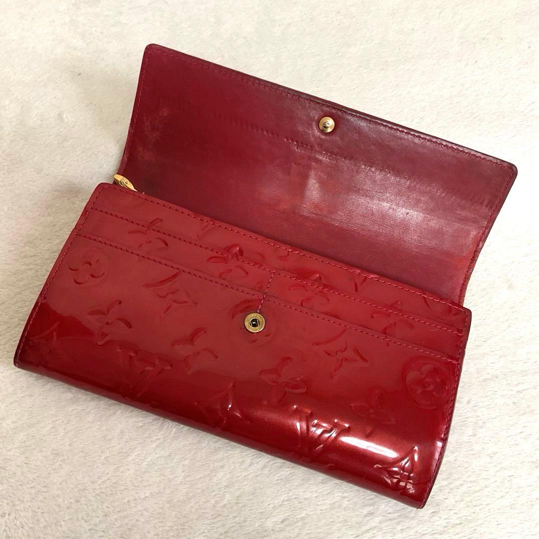 【希少カラー】ルイヴィトン ヴェルニ ポルトフォイユ・サラ ポムダムール