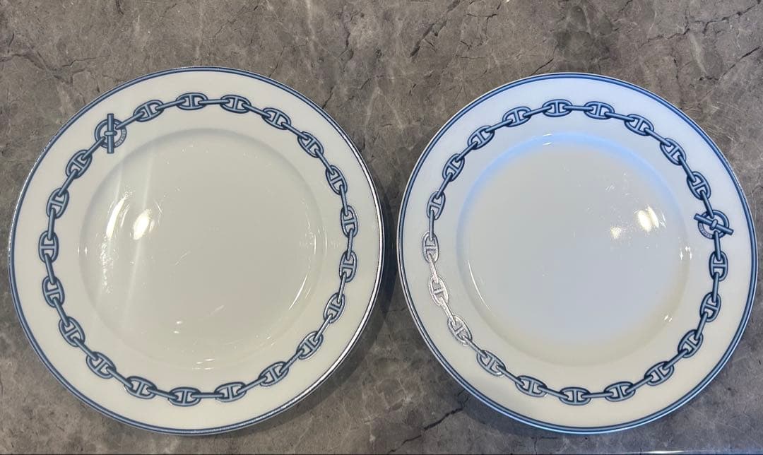 エルメス　シェーヌダンクル　お皿　2枚セット