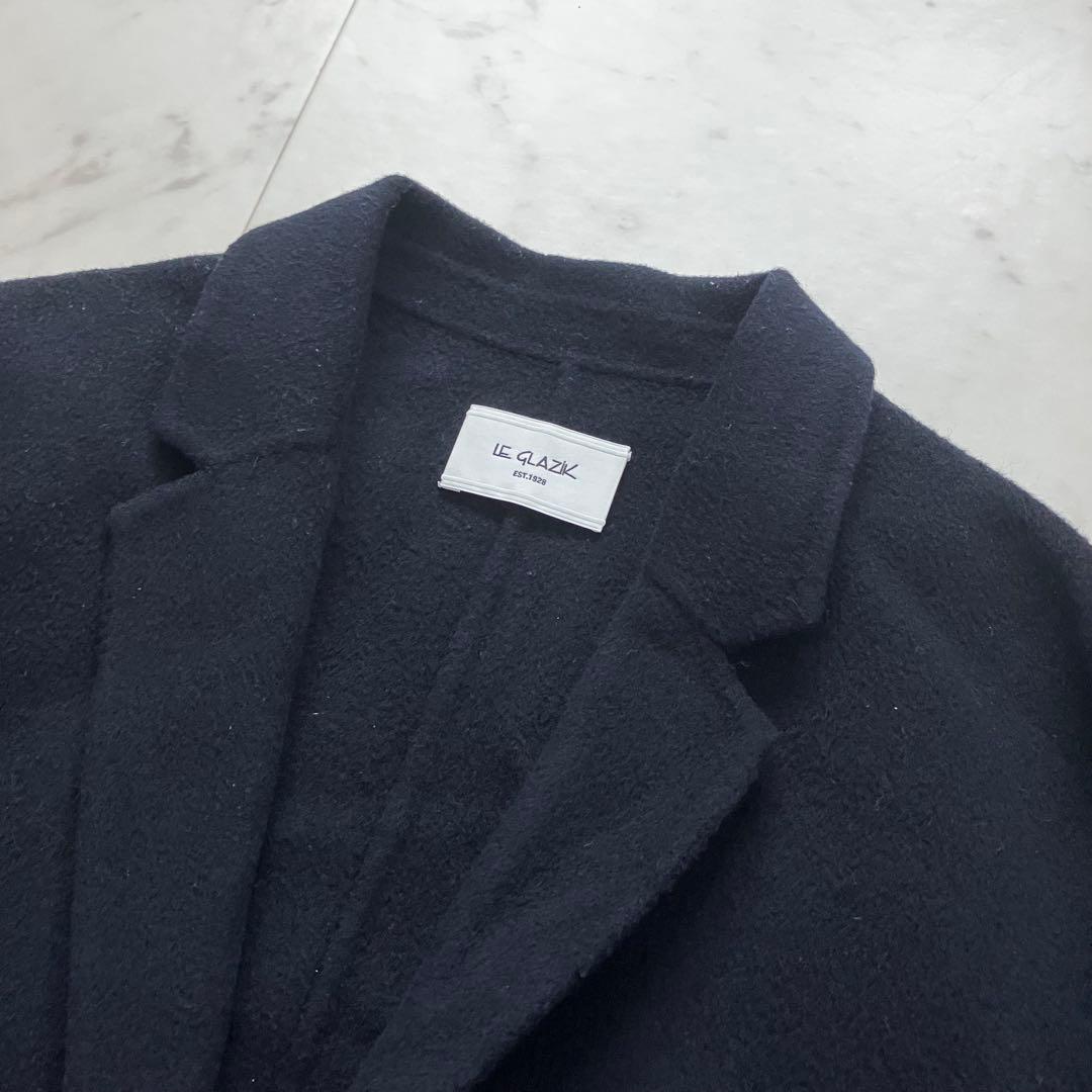 ルグラジック ウールリバーチェスターコート ネイビー 36 タスマニアウール