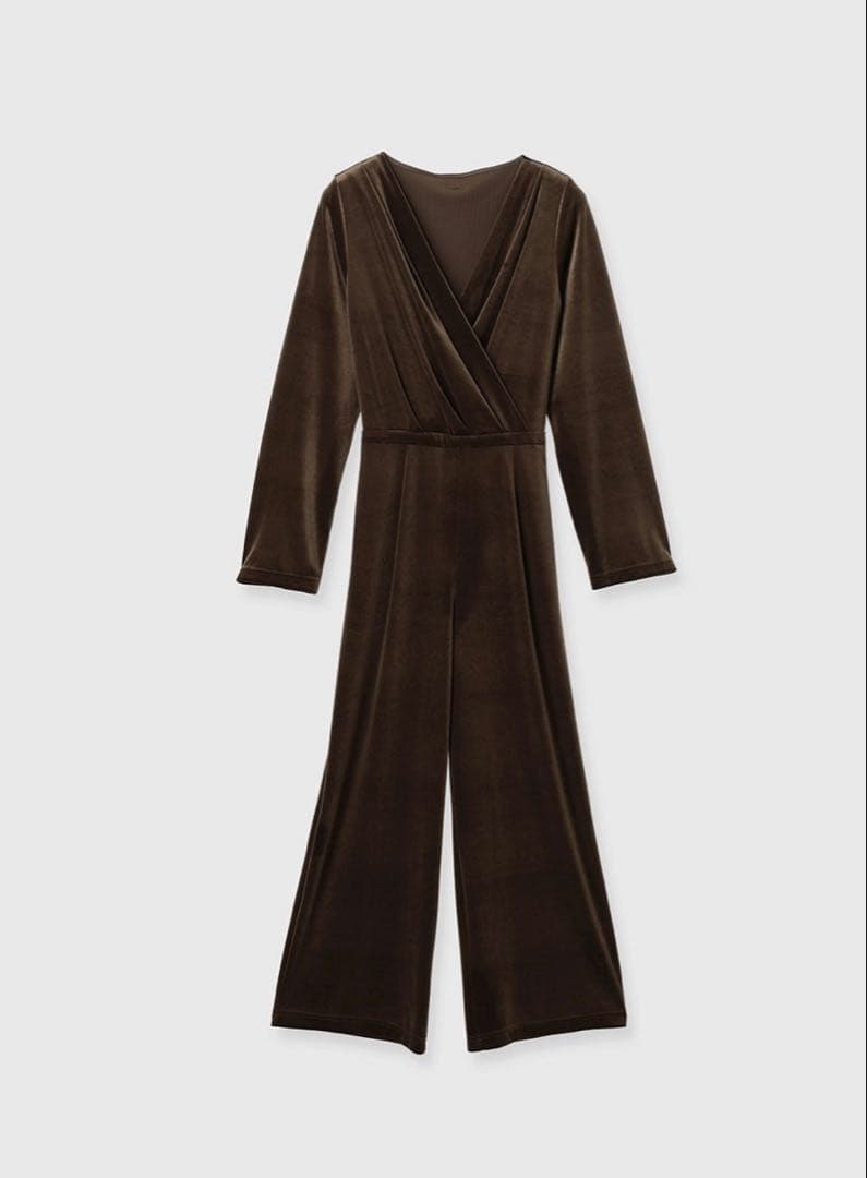 【美品】アニュアンス 完売品 ベロアカットオールインワM