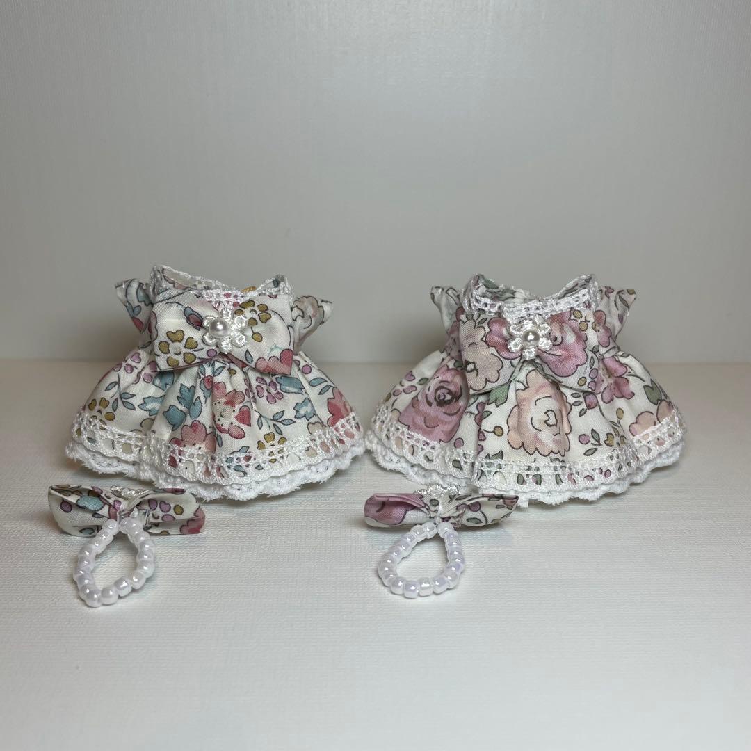 さらママ　ハンドメイド服　ミニチュアドールサイズドレス