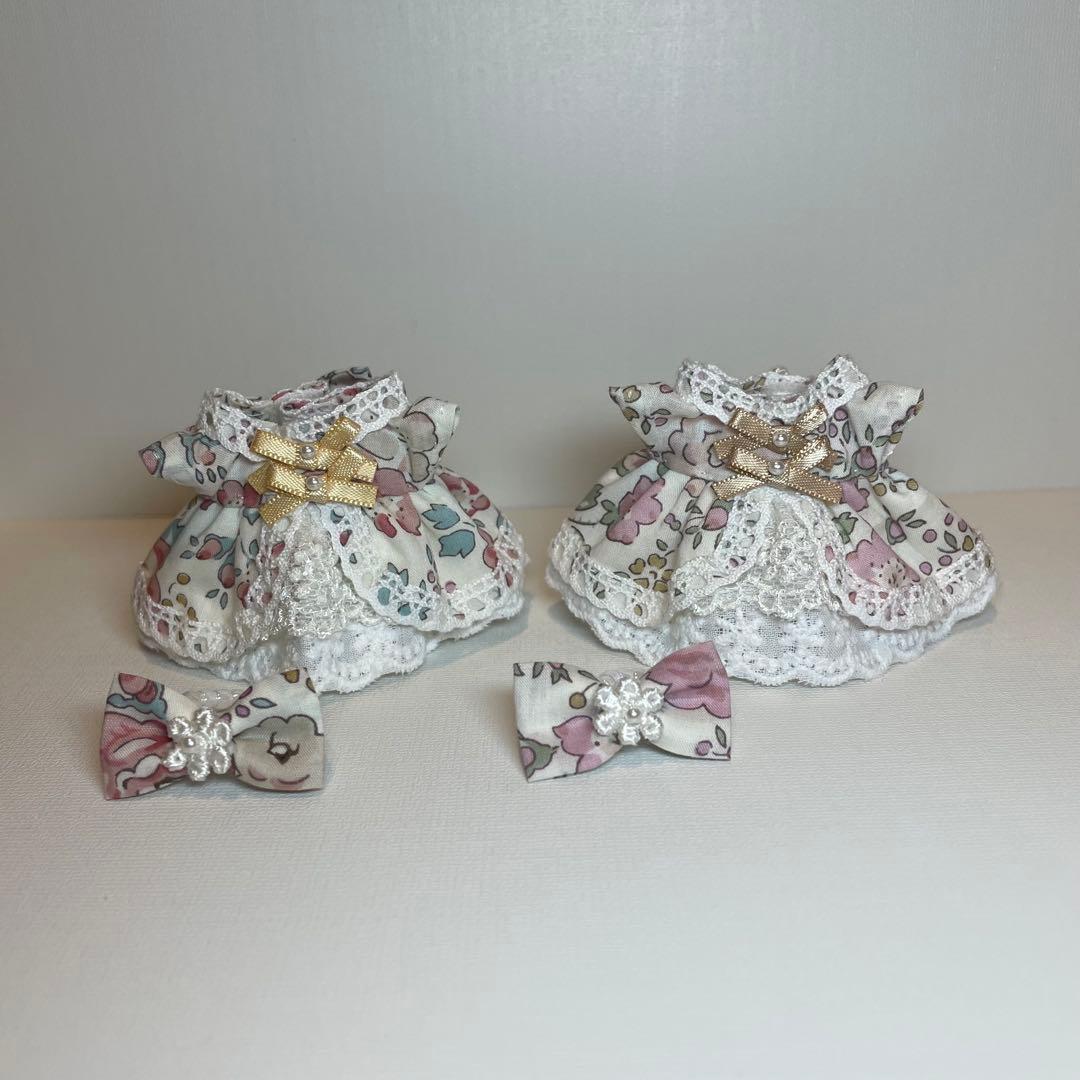 さらママ　ハンドメイド服　ミニチュアドールサイズドレス