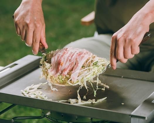 スノーピーク オタフクソースコラボ ステンレスお好み焼鉄板 GR-055-OTF