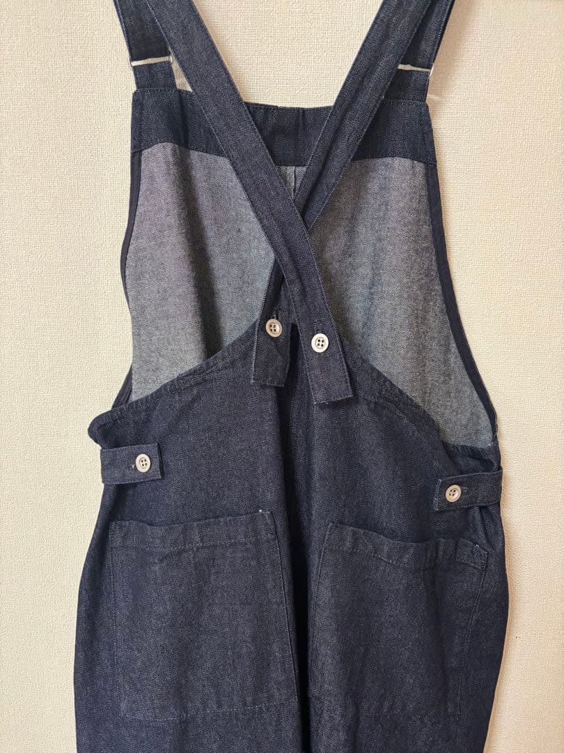 バッククロスサロペット／かぐれ（kagure） インディゴブルー