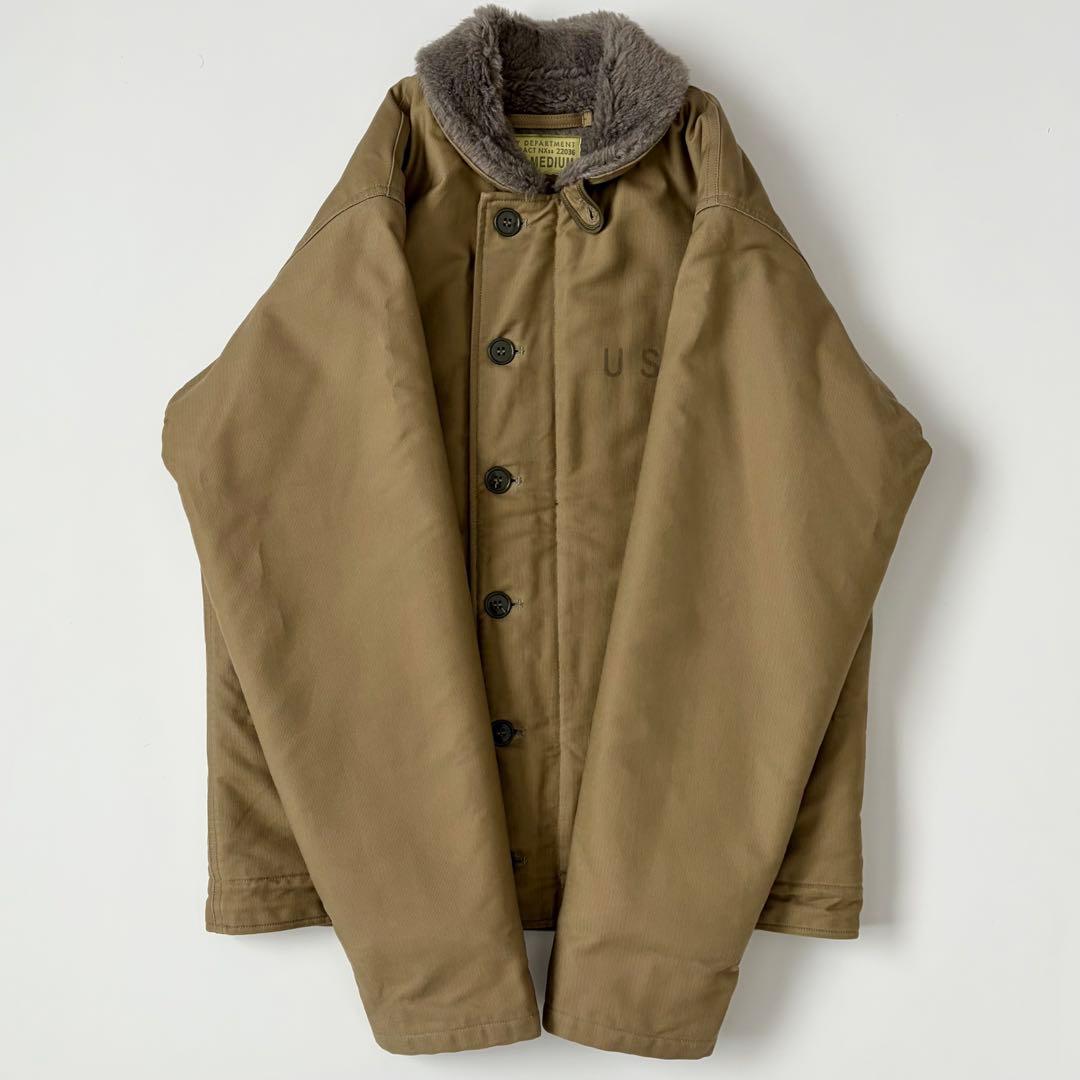 バズリクソンズ N-1 デッキジャケット M ミリタリー USN NAVY