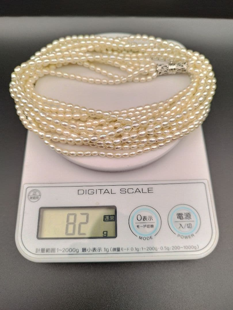 淡水パールネックレス ライス ポテト 照りカジュアル フォーマル シルバー925