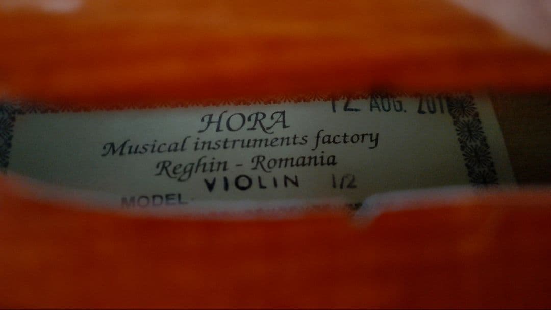 年末セール　ルーマニア製　HORA　REGHIN　バイオリン　1/2　子供用