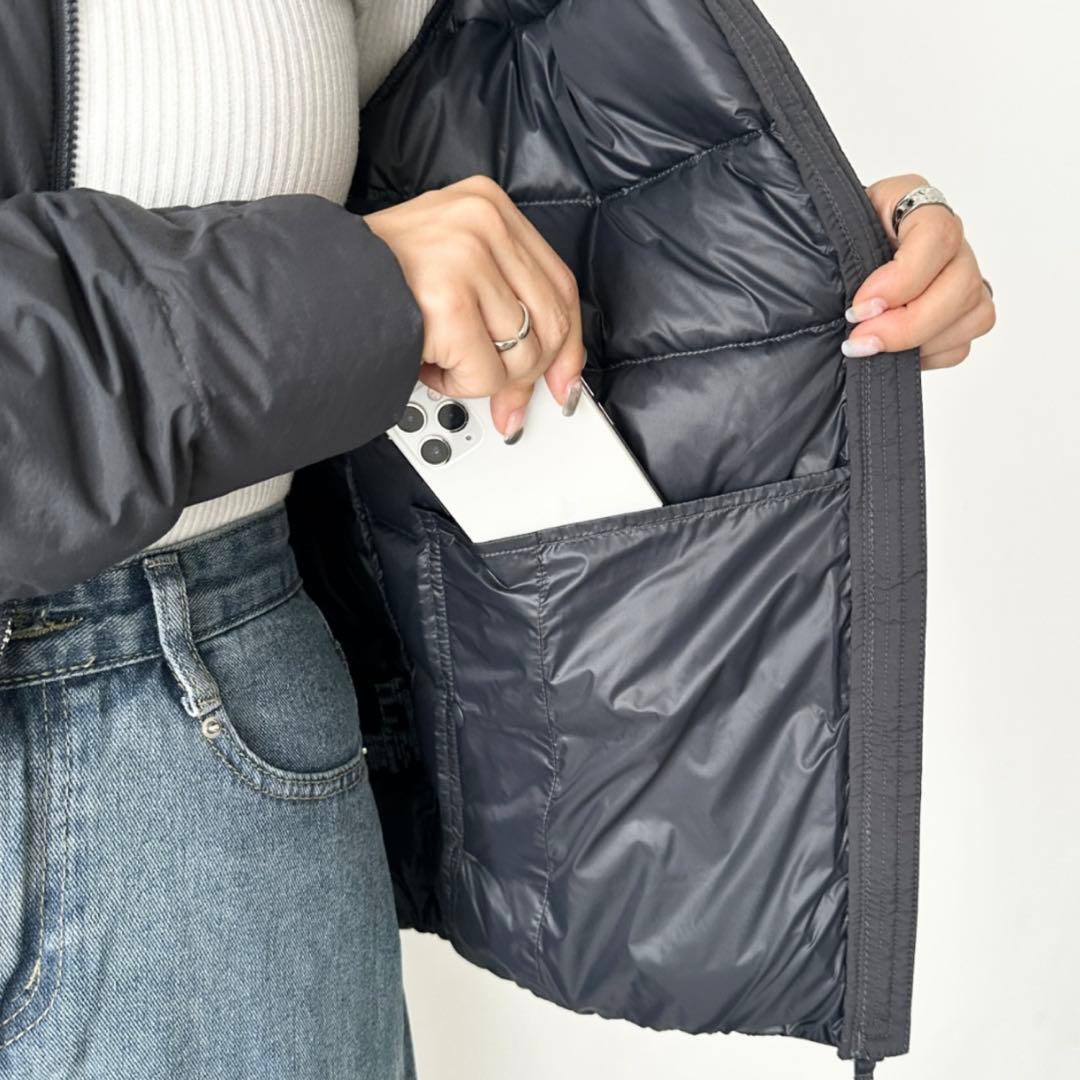 新品 THE NORTH FACE ノーカラー ブルゾン ダウンジャケット