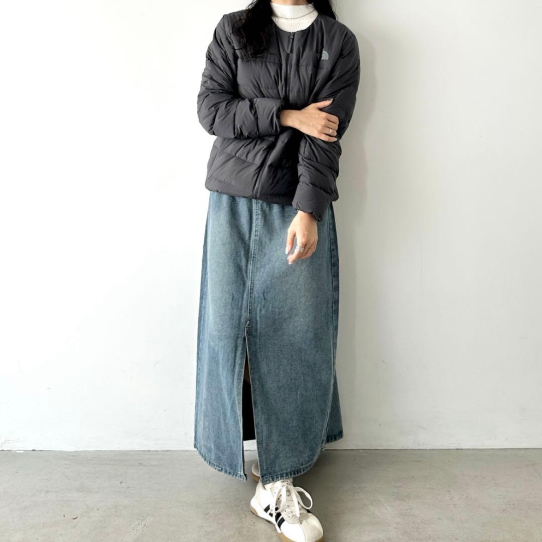 新品 THE NORTH FACE ノーカラー ブルゾン ダウンジャケット