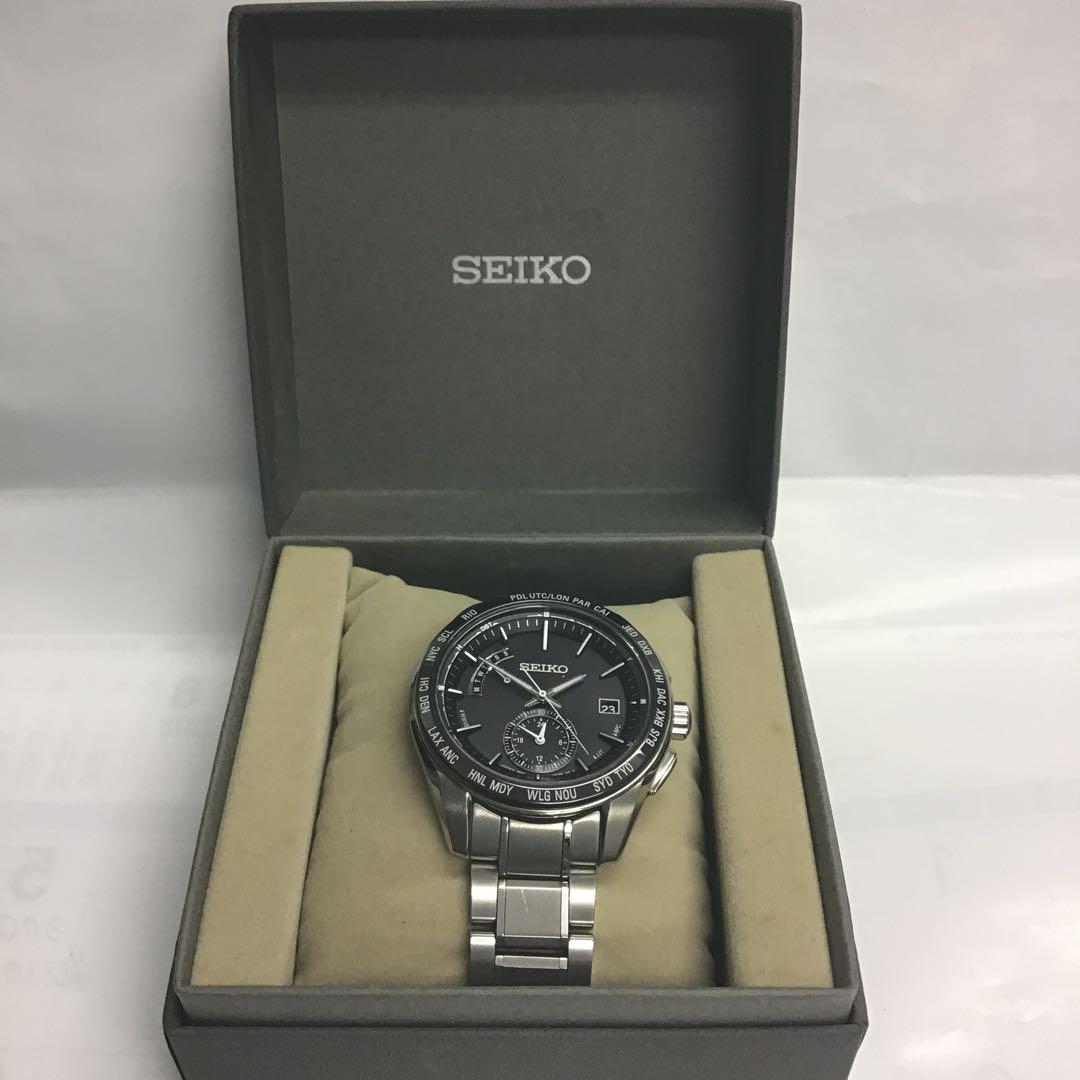 ❣️SEIKO セイコー❣️ブライツソーラー電波時計 ブラックSAGA167 日本製
