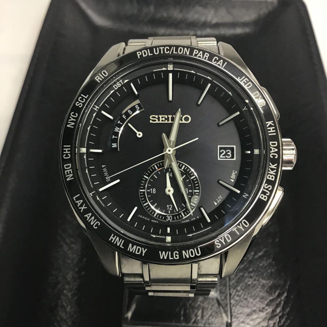 ❣️SEIKO セイコー❣️ブライツソーラー電波時計 ブラックSAGA167 日本製