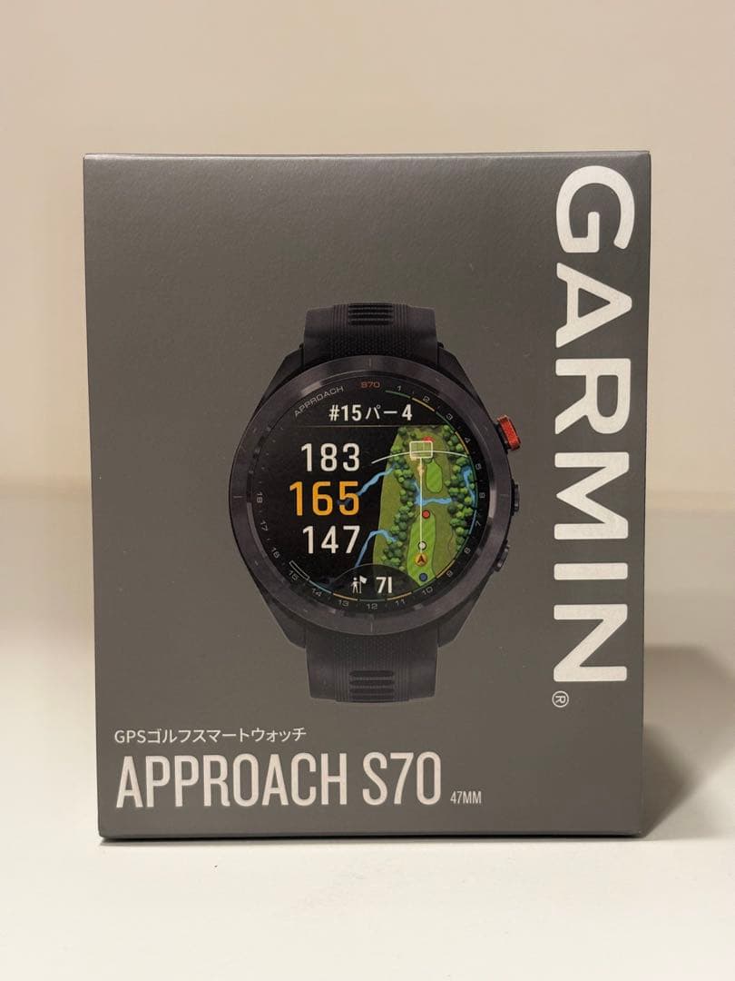 【美品】GARMIN APPROACH S70 GPSゴルフウォッチ 47mm