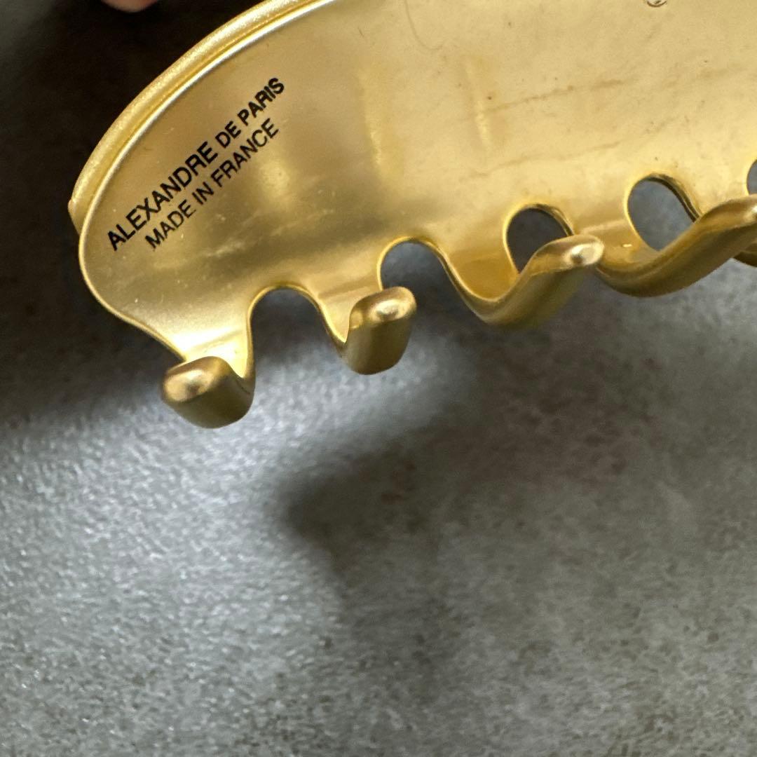 ALEXANDRE DE PARIS ゴールド ヘアクリップ