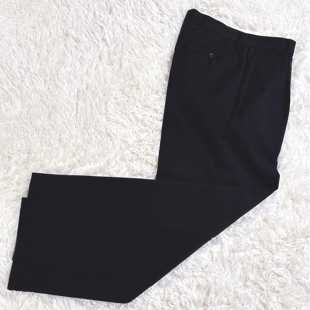 美品HUGO BOSSヒューゴボス ダークグレー ストライプ セットアップスーツ