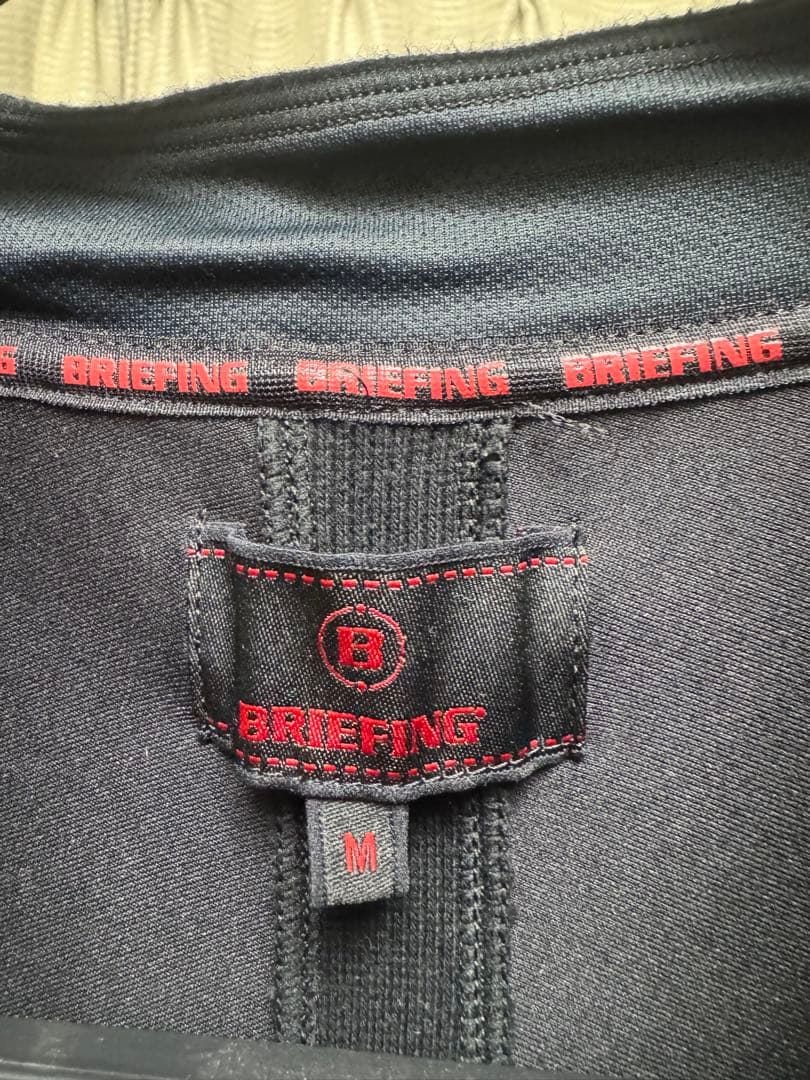 BRIEFING MENS ハーフジップ　ブラック　M