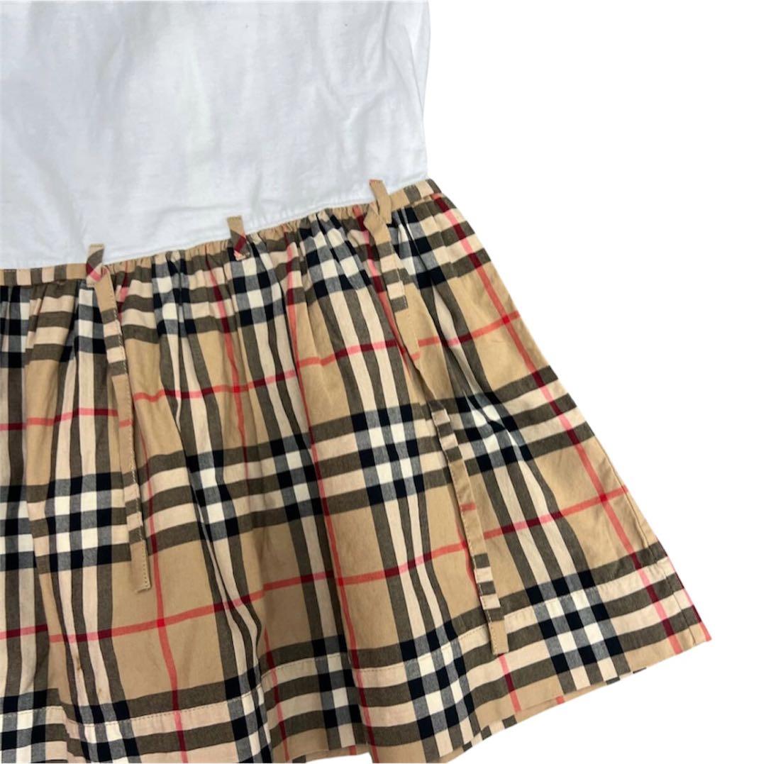 バーバリー　ワンピース　ドッキング　ノバチェック　半袖