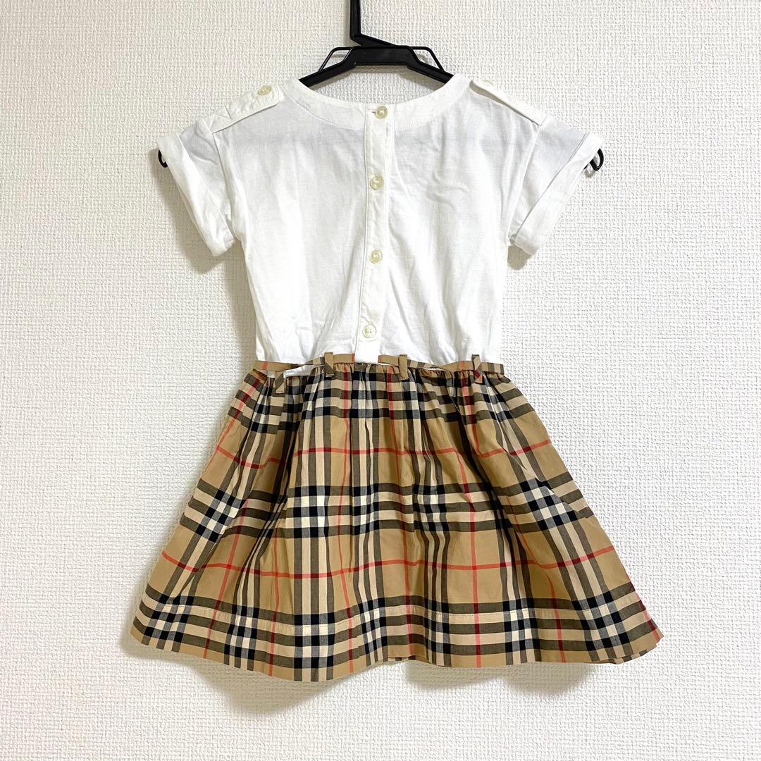 バーバリー　ワンピース　ドッキング　ノバチェック　半袖