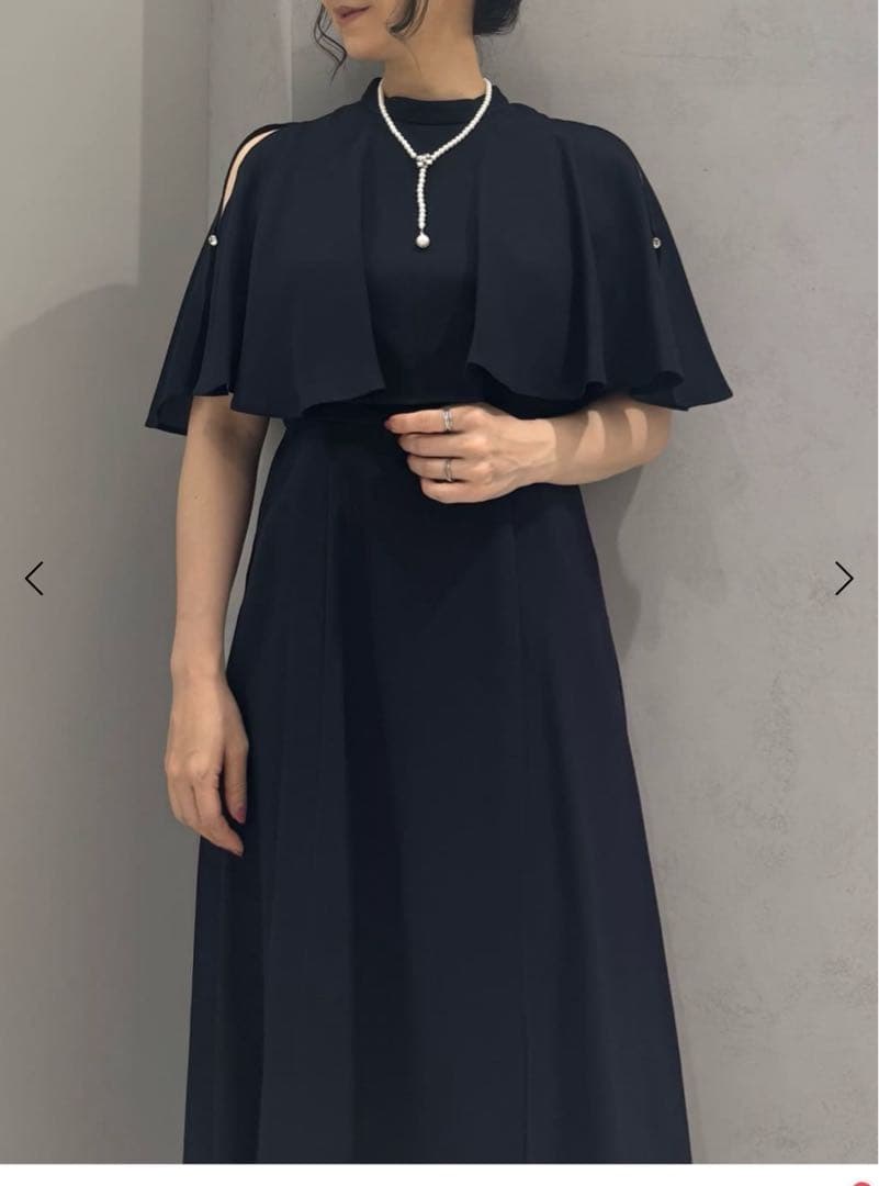 今期　新品　Rire Fete フリルショルダーカットオールインワン　レース