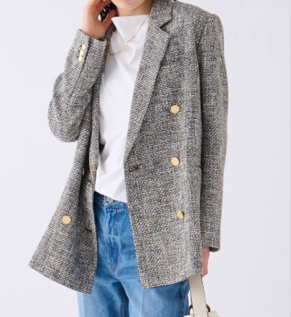 ミラオーウェン★ BAILA 掲載★ツウィード　テーラードジャケット