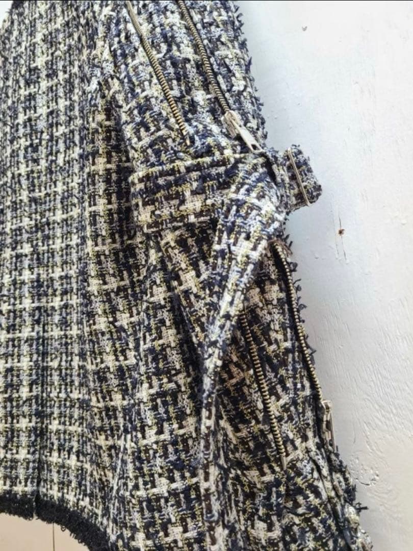 R*D様 【定価12万】MIXED TWEED NO COLLAR BONDAG