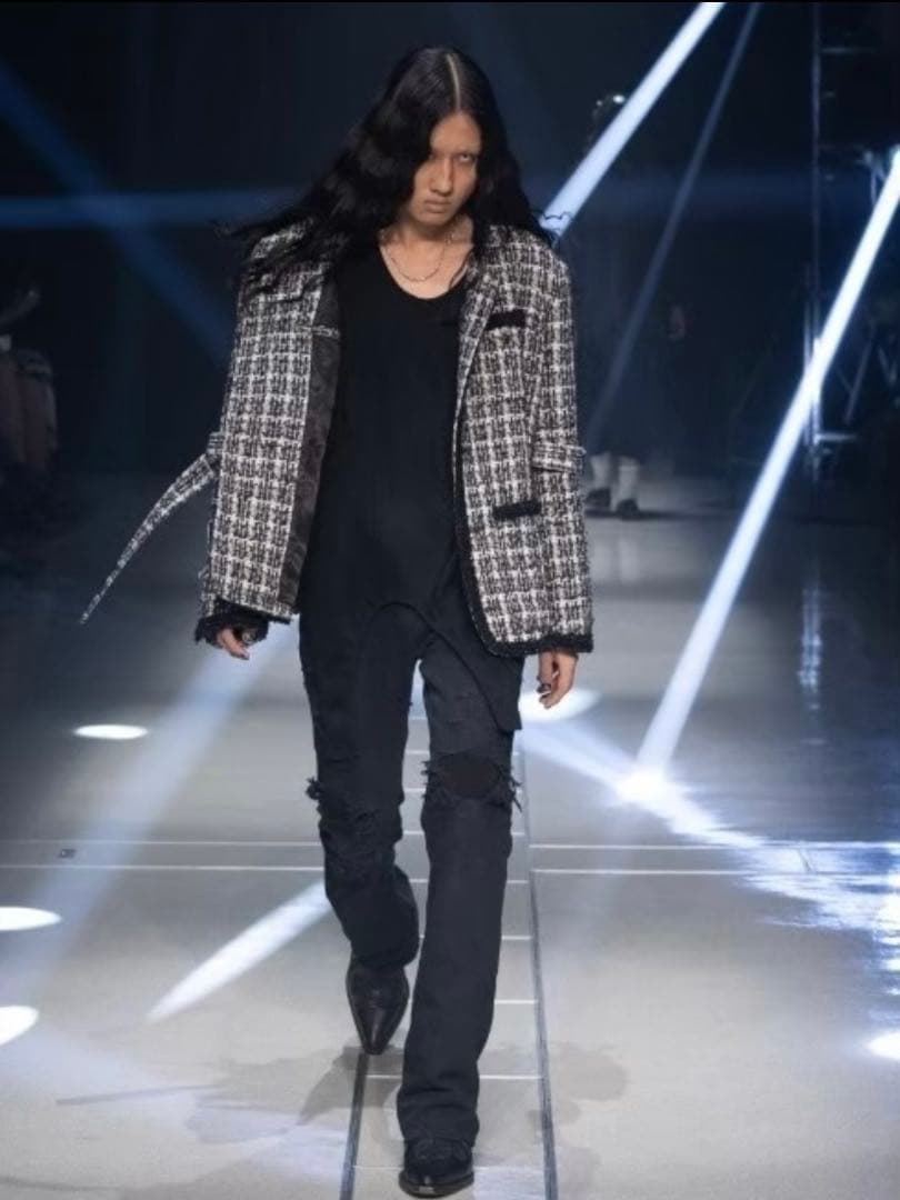 R*D様 【定価12万】MIXED TWEED NO COLLAR BONDAG