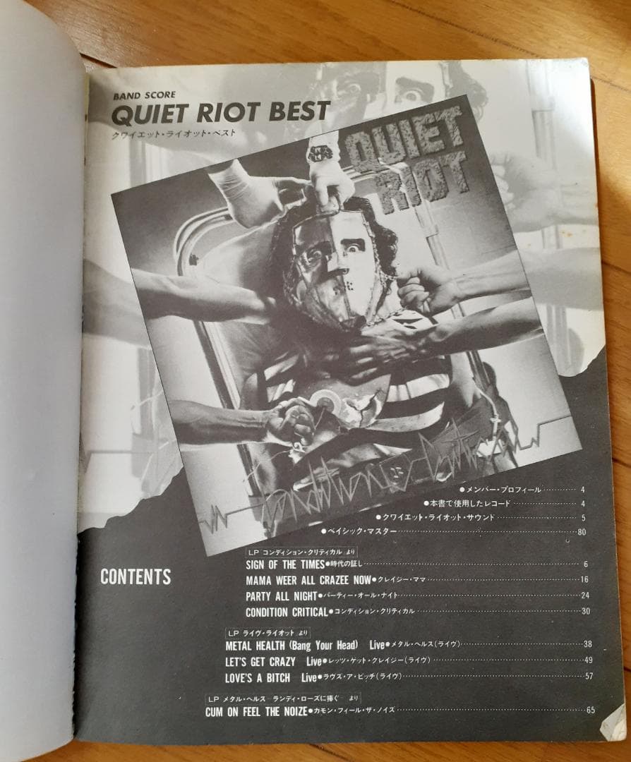 クワイエット・ ライオット バンドスコア ベスト QUITE RIOT