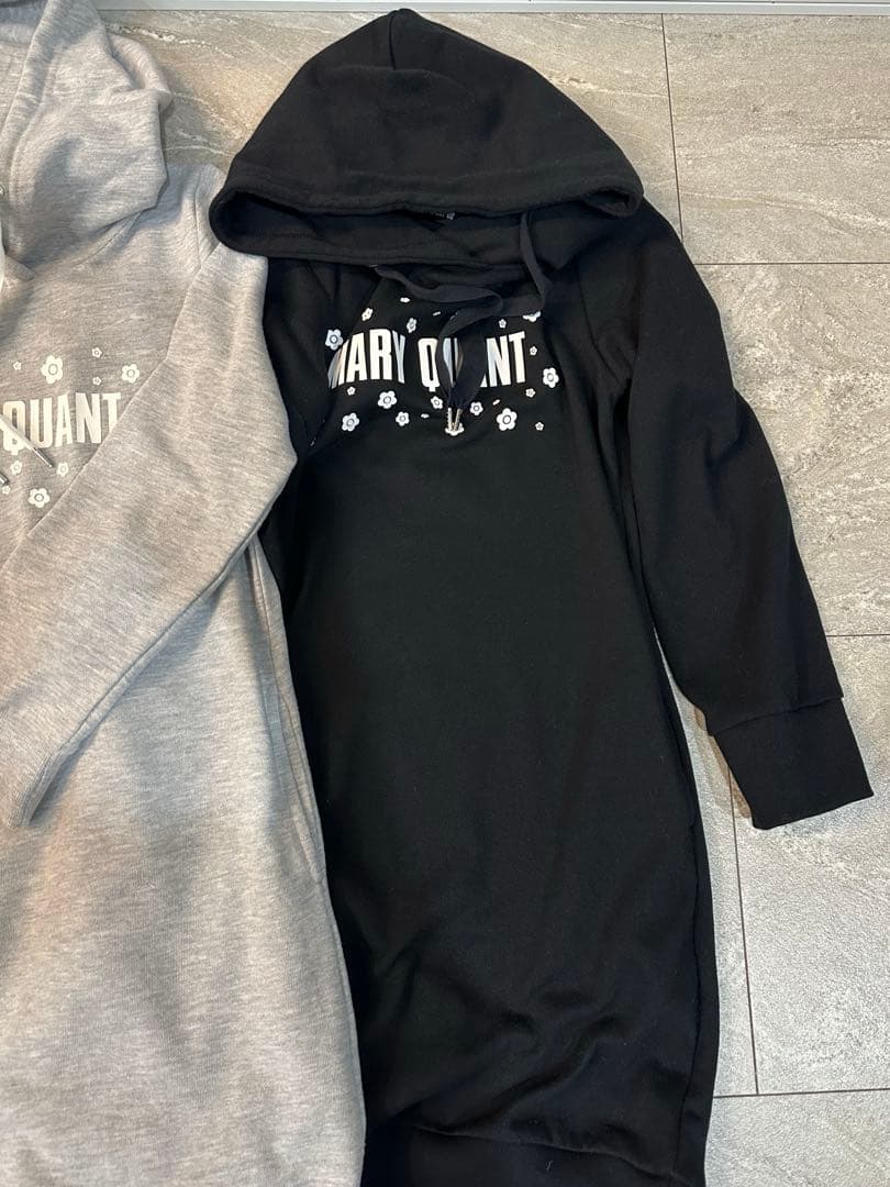 最終値下げ！MARY QUANT フード付きワンピースパーカー 2色セット