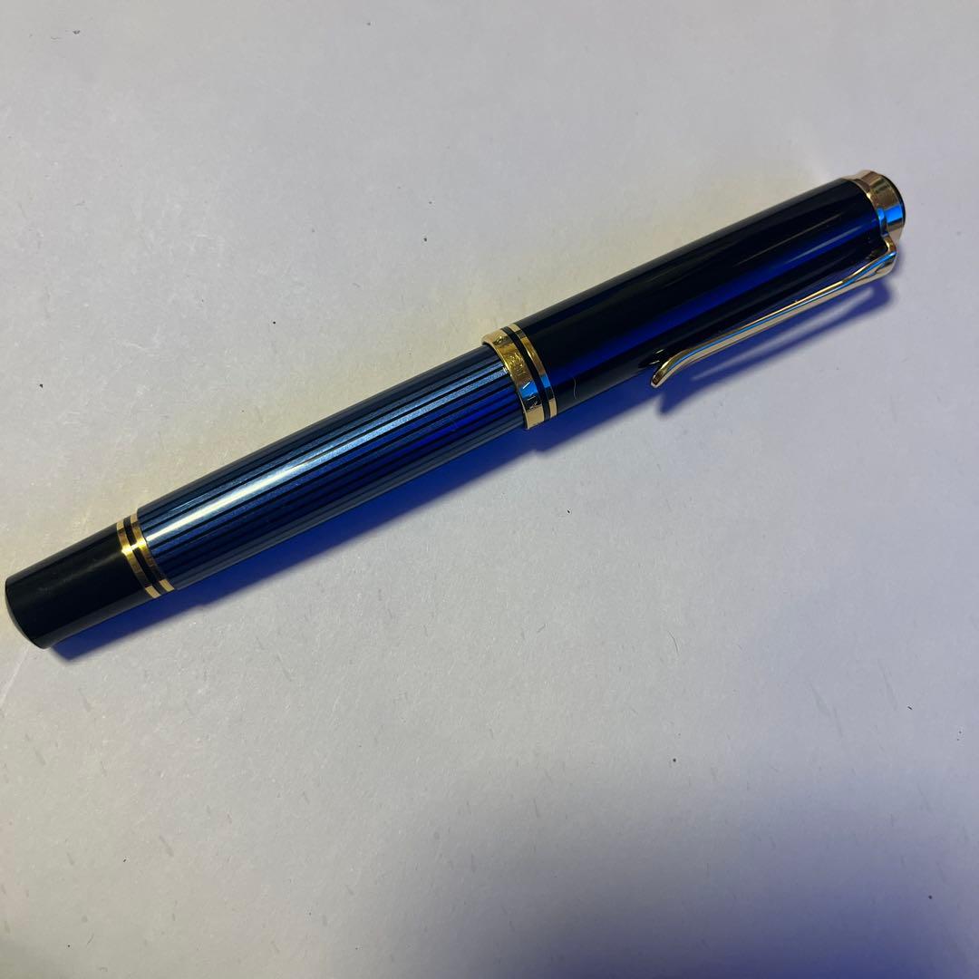 さ*ド様 Pelikan ペリカン 万年筆 スーベレーン M600 青縞 EF