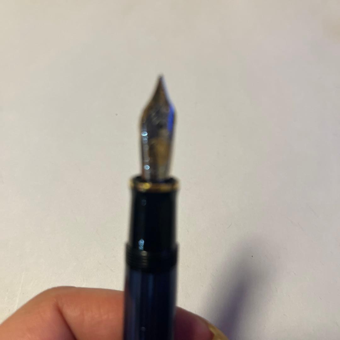 さ*ド様 Pelikan ペリカン 万年筆 スーベレーン M600 青縞 EF