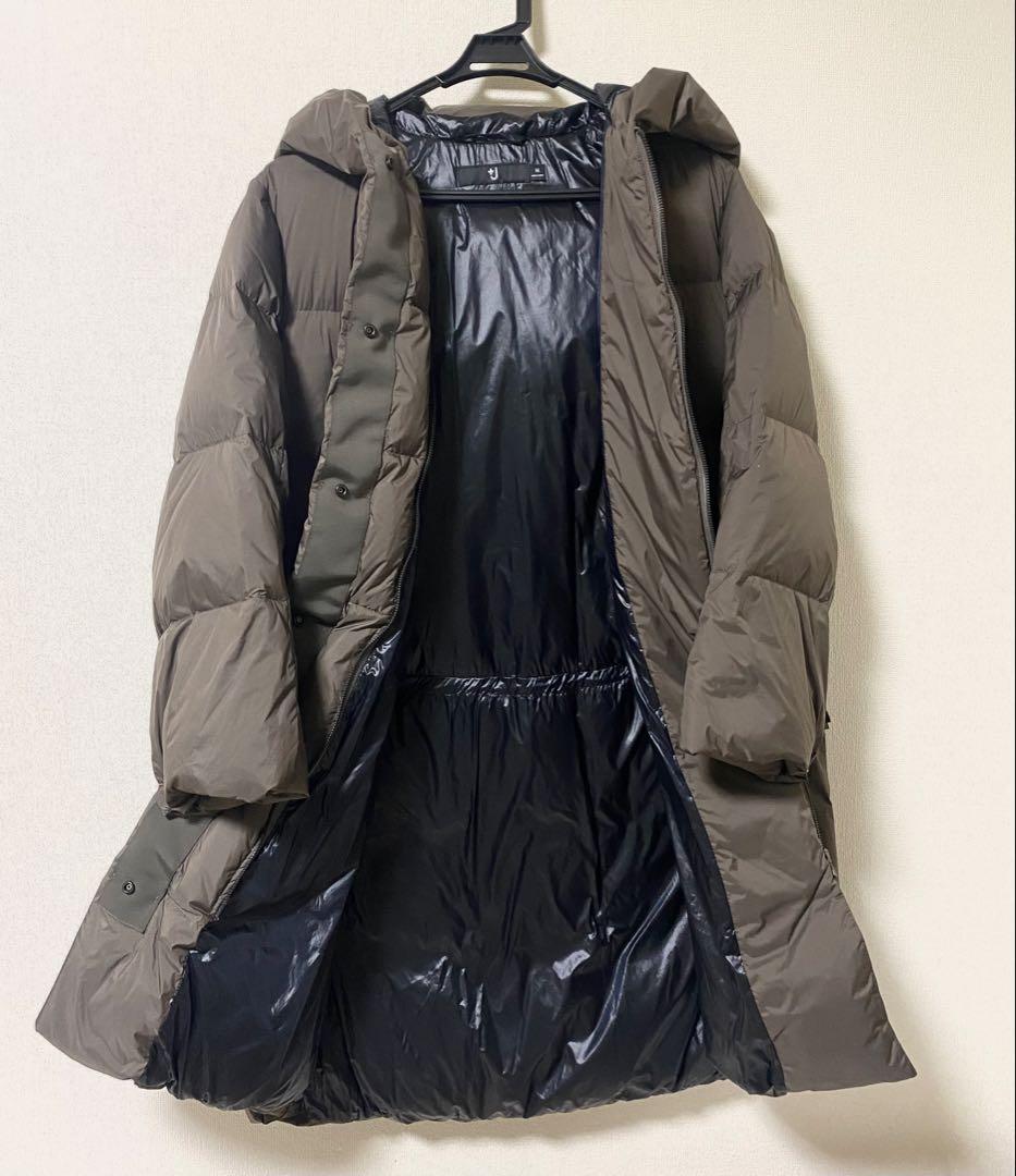 【極美品】UNIQLO +J ダウンコート フーデッド ロング ブラウン M
