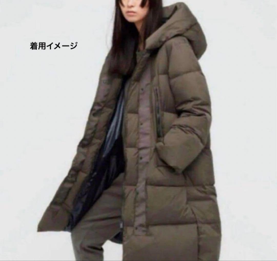 【極美品】UNIQLO +J ダウンコート フーデッド ロング ブラウン M