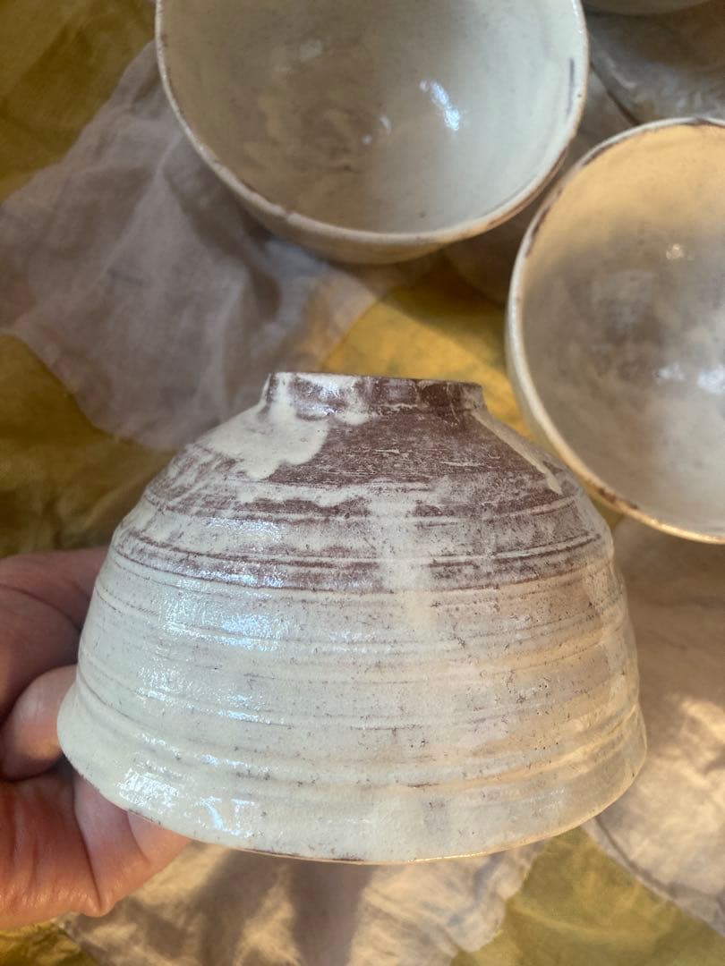 三島数茶碗　米山造　10客組