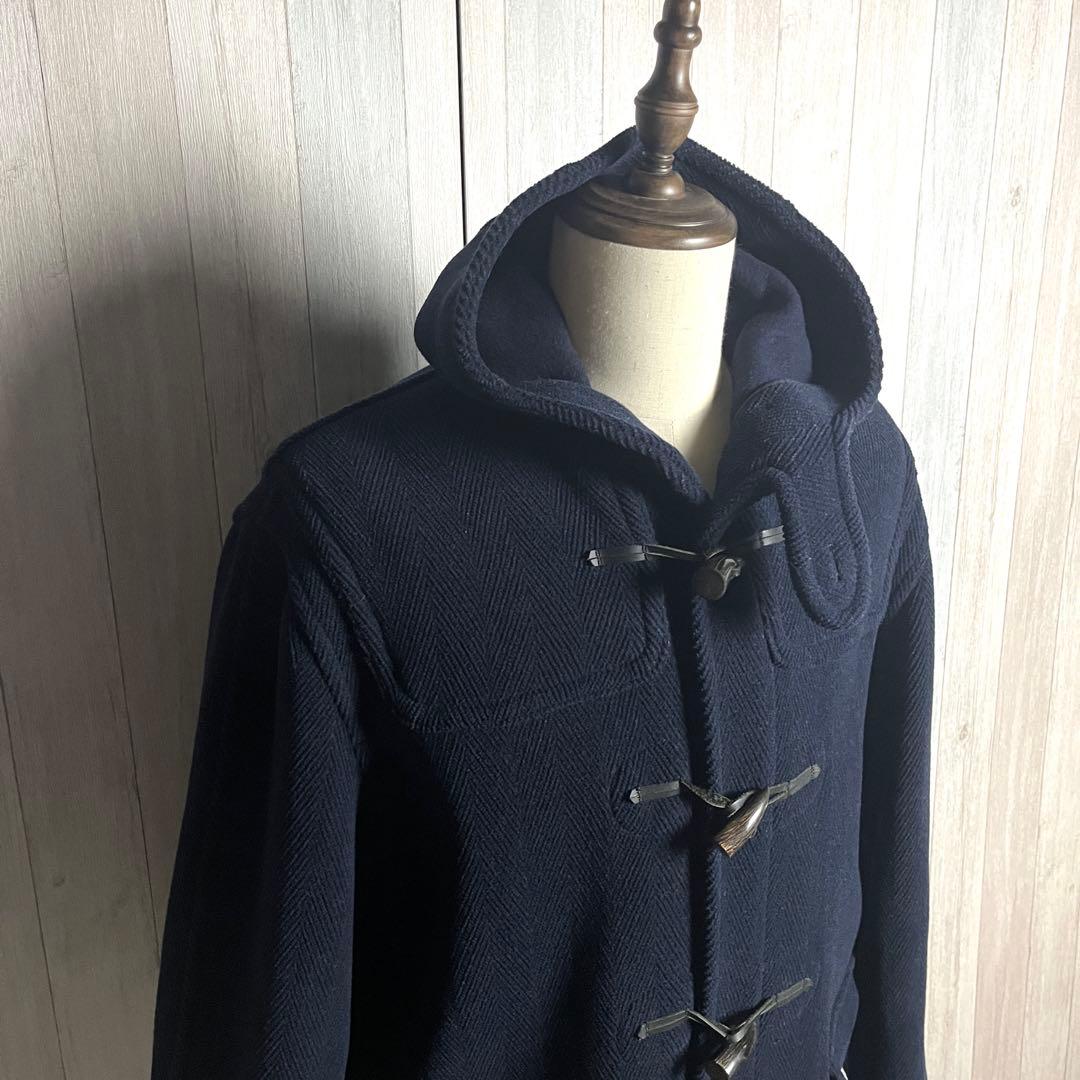 3284【希少キングストン・XL】グローバーオール ヘリンボーン ダッフルコート