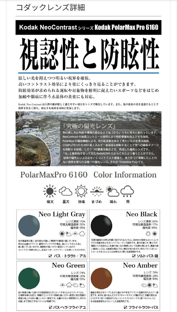 【美品】Kodak LENS × SAMURAI SHO　偏光サングラス