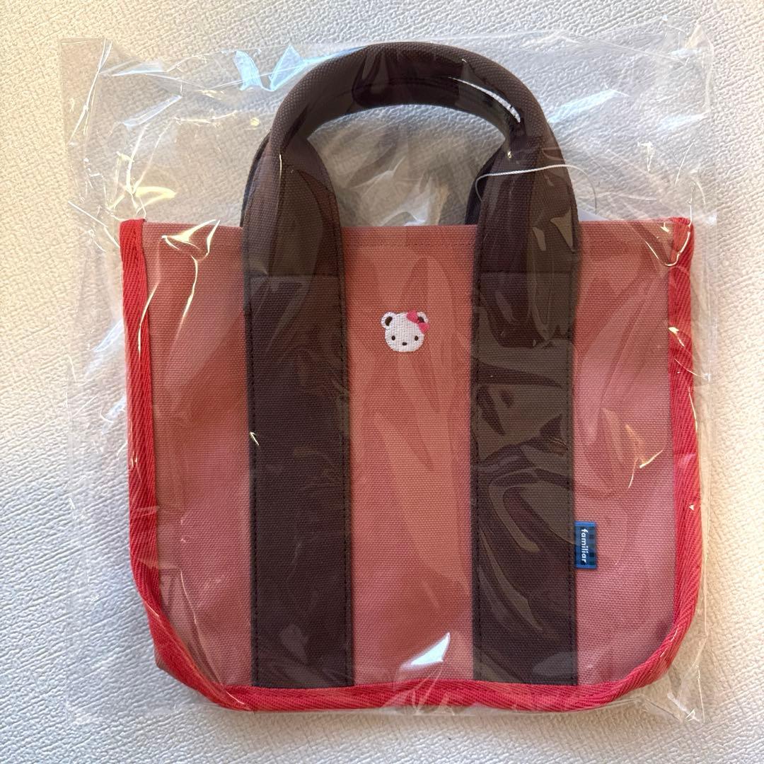 familiar ファミリア トートバッグ ピンク　バッグ　東京限定